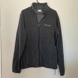 Men’s Columbia Fleece Jacket, Dark Grey, Size Medium, Excellent Condition